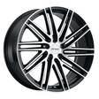 P1C GLOSS BLACK W/ MACHINED FACE 8x18 5/110 ET40 CB72.1 60° - Alumiinivanteet - 329876 - 1