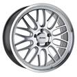 P4C SILVER W/ MACHINED FACE & LIP 7x16 4x100 ET40 CB72.1 60° 771 kg - Alumiinivanteet - 333836 - 1