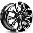 Price Black Front Polished 7x17 4/100 ET38 CB67.1 60° - Alumiinivanteet - 323906 - 1