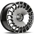 REBELLION Black Front Polished 9,5x20 5/112 ET45 CB66.5 60° - Alumiinivanteet - 333216 - 1