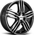 RONAL R57 Black Front Cut 7x17 4/100 ET35 CB68,0 60° - Alumiinivanteet - 335866 - 1