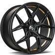 SCF-B Black Matt Gold Inner Lip 9x18 5/120 ET35 CB72,6 60° - Alumiinivanteet - 314436 - 2