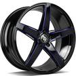SV-N black matt milled gold 8x18 5/112 ET35 CB66.5 60° - Alumiinivanteet - 314426 - 1