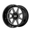 XD844 Gloss Black Milled 12x20 5/127 ET-44 CB71,5 60° - Alumiinivanteet - 238876 - 1
