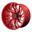 XD858 Candy Red Milled 12x22 8/170 ET-44 CB125,1 60° - Alumiinivanteet - 272626 - 1