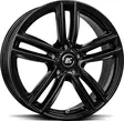 BROCK RC27 Shiny Black 8x19 5/112 ET26 CB66.6 R13 - Alumiinivanteet - 368256 - 1