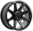 D05 Flatblack 8,5x20 6/135/139,7 ET40 CB106.1 60° - Alumiinivanteet - 372736 - 1