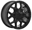 D213 Flatblack 8x18 5/118/130 ET48 CB84.1 60° - Alumiinivanteet - 357716 - 1