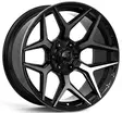 D44 Flatblack tinted face 10x22 6/135/139,7 ET-20 CB106.1 60° - Alumiinivanteet - 336866 - 2