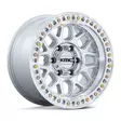 KM549 GRS GLOSS SILVER W/ MACHINED FACE 9x17 6x135 ET18 CB87.1 60° 1678 kg - Alumiinivanteet - 354636 - 1