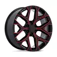 PR177 GLOSS BLACK RED MILLED 10x24 6/139,7 ET24 CB78.1 60° - Alumiinivanteet - 372926 - 1