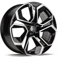 SEA Black Front Polished 8x18 5/112 ET42 CB57.1 60° - Alumiinivanteet - 348496 - 1