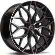 SV-K Black Front Polished 8x18 5/108 ET45 CB67,1 60° - Alumiinivanteet - 350536 - 1