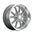 U111 RAMBLER TEXTURED GRAY W/ DIAMOND CUT LIP 7x18 5/120,65 ET1 CB72.6 60° - Alumiinivanteet - 354326 - 1