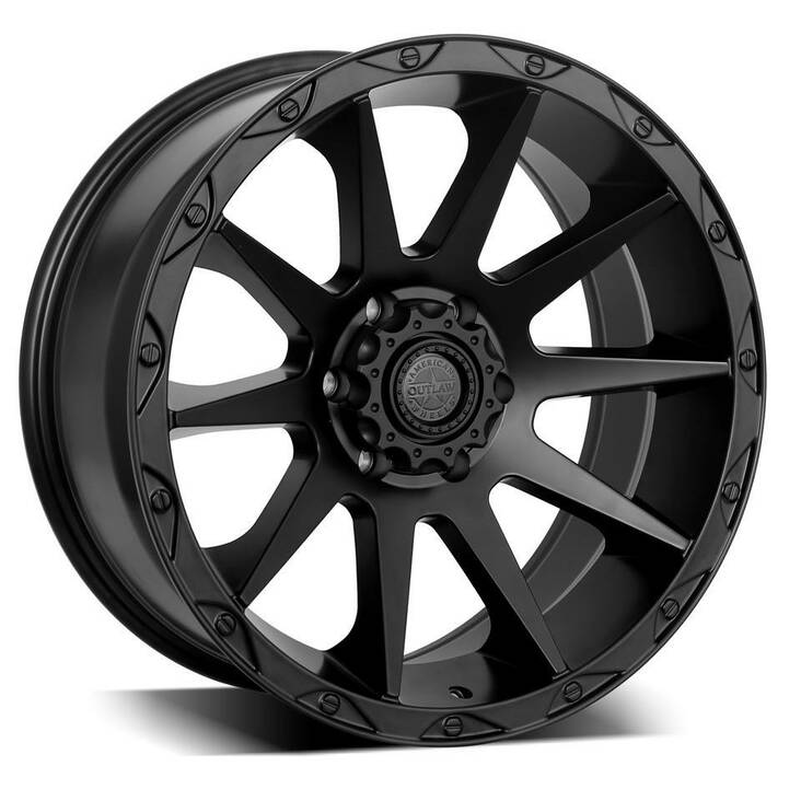A207 Flatblack 8,5x17 6/139,7 ET18 CB106,1 60° - Alumiinivanteet - 300326 - 1