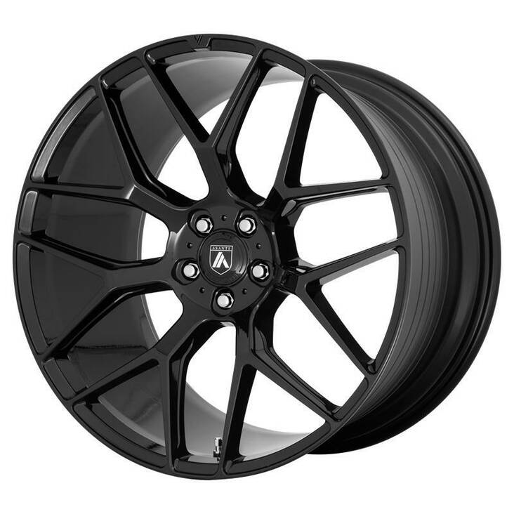 AB27 Gloss Black 9x22 5/112 ET32 CB72.6 60° - Alumiinivanteet - 259466 - 1