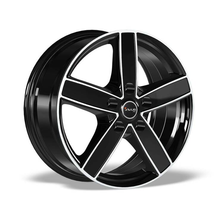 AVUS AC-V51 Black Polished 6,5x16 5/118 ET62 CB71,1 60° - Alumiinivanteet - 298956 - 1