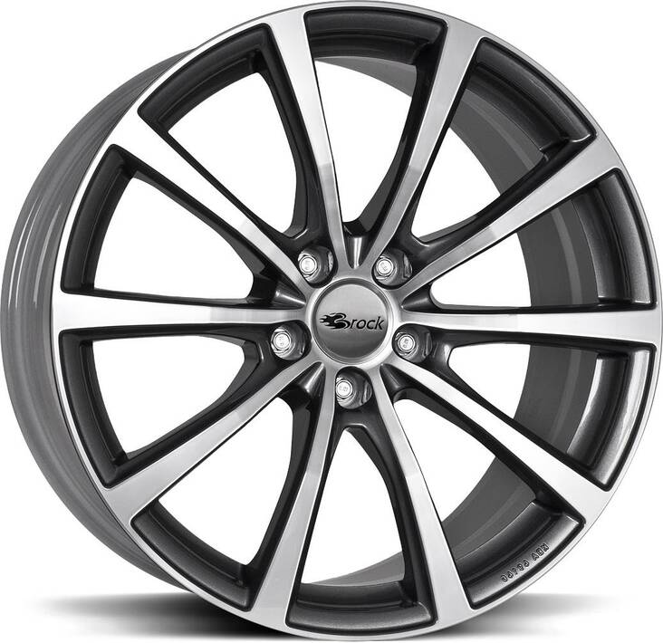 BROCK B32 Titan Metal 8,5x19 5/114,3 ET38 CB64.2 60° - Alumiinivanteet - 330216 - 1