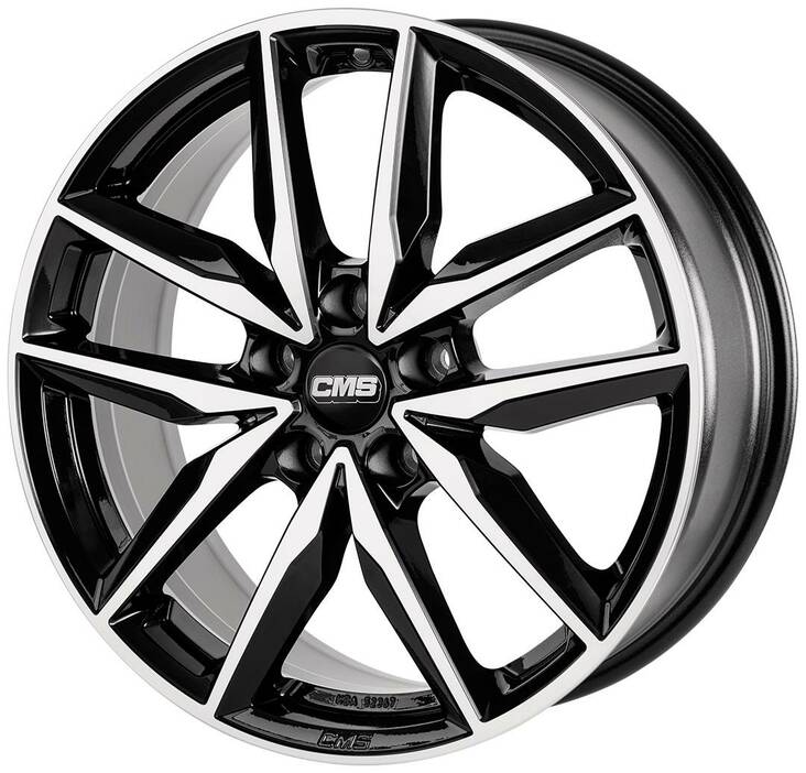 CMS C28 Diamond Black Gloss 7,5x19 5/100 ET50 CB57,1 R13 - Alumiinivanteet - 303666 - 1