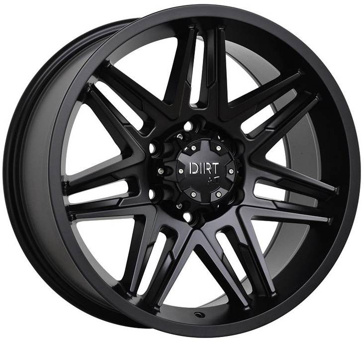 D62 Flatblack 9x18 5/120 ET25 CB74.1 60° - Alumiinivanteet - 212316 - 1