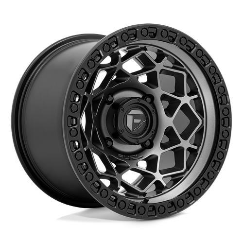 D784 UNIT UTV GUNMETAL W/ MATTE BLACK RING 10x15 4/156 ET0 CB132.0 60° - Alumiinivanteet - 297446 - 1
