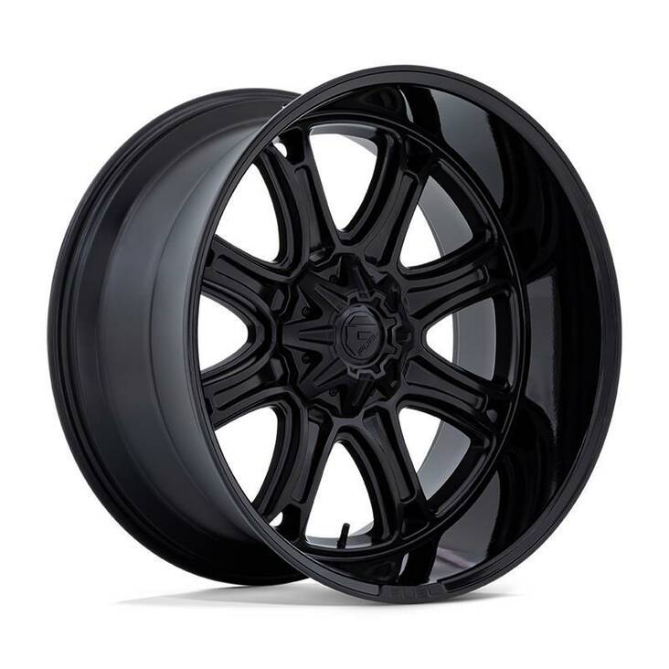 DARKSTAR MATTE BLACK W/ GLOSS BLACK LIP 12x24 6/135/139,7 ET-44 CB106,1 60° - Alumiinivanteet - 321516 - 1