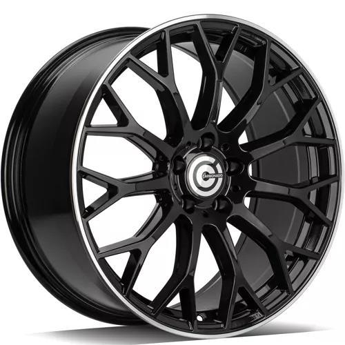 EXPERT Black Glossy Lip Polished 8x19 5/112 ET35 CB66.5 60° - Alumiinivanteet - 336286 - 1