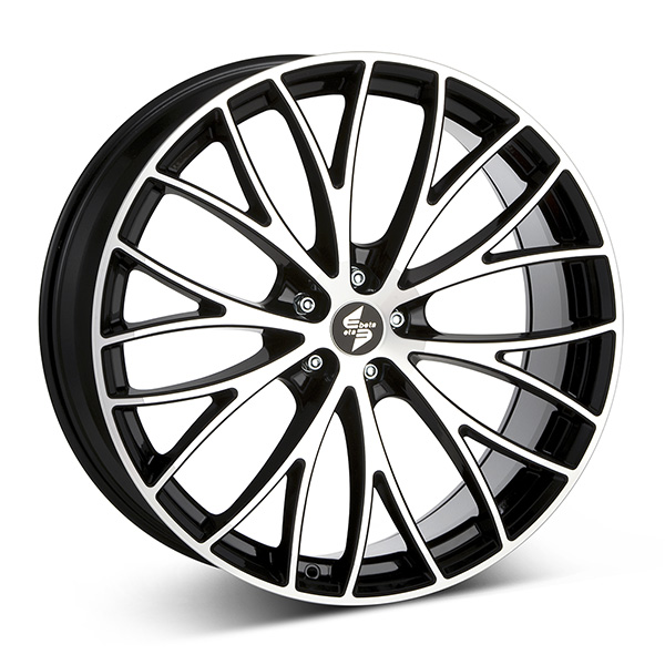 Eta Beta Piuma G.Blk/Pol 8,5x18 5-130 E45 C71,60 R14 - Alumiinivanteet - 8056389220616 - 1
