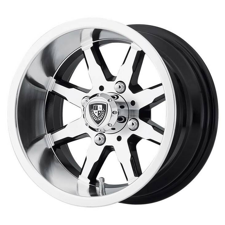 FA141 Machined Gloss Black 7x10 4/101,6 ET-25 CB70,7 60° - Alumiinivanteet - 324946 - 1