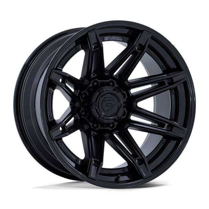 FC401 BRAWL MATTE BLACK W/ GLOSS BLACK LIP 10x22 8/180 ET-18 CB124,2 60° - Alumiinivanteet - 331226 - 1