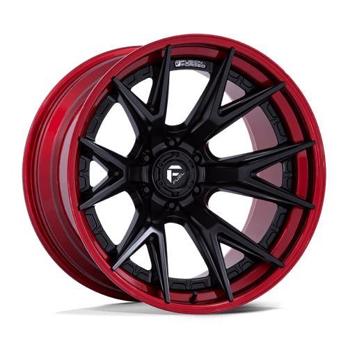 FC402 CATALYST MATTE BLACK W/ CANDY RED LIP 10x20 6/135 ET-18 CB87.1 60° - Alumiinivanteet - 333486 - 1