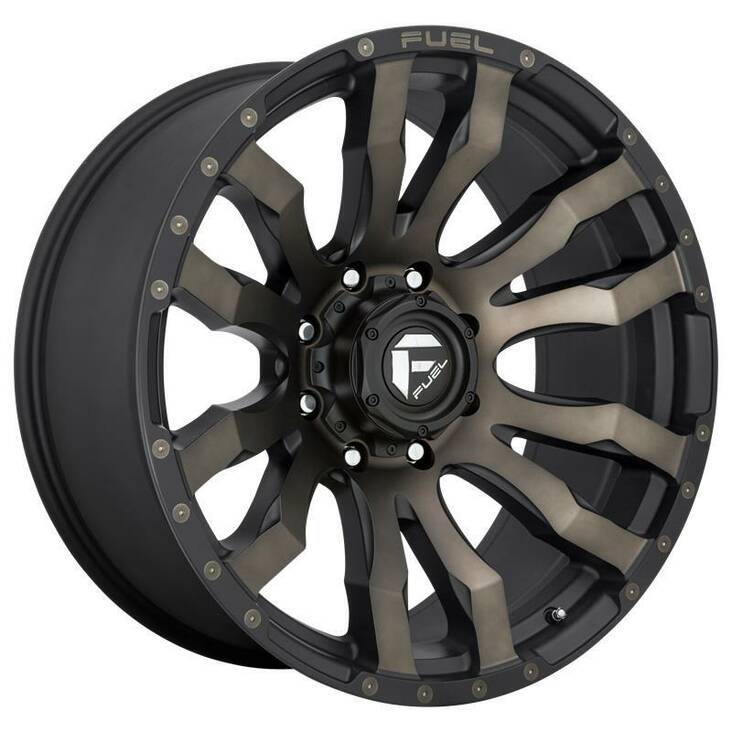 FC674 MATTE BLACK DOUBLE DARK TINT 9x18 8/170 ET-12 CB125,1 60° - Alumiinivanteet - 246466 - 1