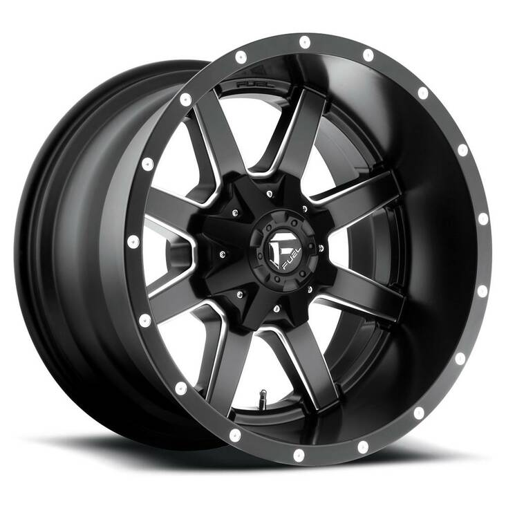 Fuel Maverick D538 Matte Black Milled 10x24 6/139 ET1 CB106,1 60° - Alumiinivanteet - 322556 - 1