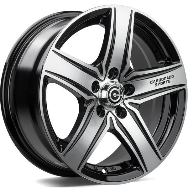 GTR Sports 1 Black Front Polished 5,5x13 4/98/100 ET30 CB67,1 60° - Alumiinivanteet - 336276 - 1