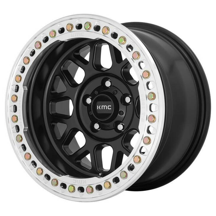 KM235 Satin Black 10x20 8/165,1 ET-48 CB125.5 60° - Alumiinivanteet - 259726 - 1