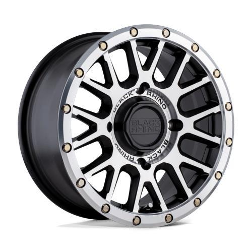 LA PAZ UTV SEMI GLOSS BLACK W/ MACHINED FACE 7x14 4/110 ET51 CB80,2 60° - Alumiinivanteet - 328356 - 1