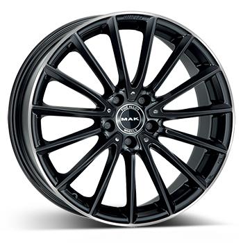 MAK Komet Gloss Black M.Ring 8x18 5/112 ET43 CB66,6 R14 - Alumiinivanteet - 280176 - 1