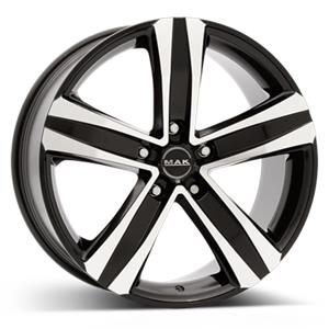MAK Stone 5 Black Mirror 7x17 5/108 ET46 CB65,1 Flat - Alumiinivanteet - 203226 - 1
