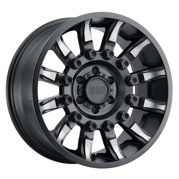 MISSION MATTE BLACK W/ MACHINED TINTED SPOKES 9x18 8/165,1 ET-18 CB122,4 60° - Alumiinivanteet - 325436 - 1