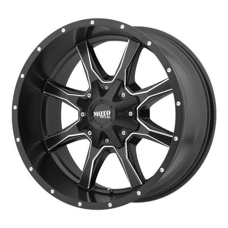 MO970 Satin Black Milled 8x17 6/120/139,7 ET0 CB78,3 60° - Alumiinivanteet - 311466 - 1