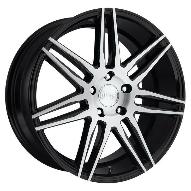 NC178 GLOSS BLACK BRUSHED 10,5x20 5/112 ET42 CB66,6 60° - Alumiinivanteet - 272596 - 1