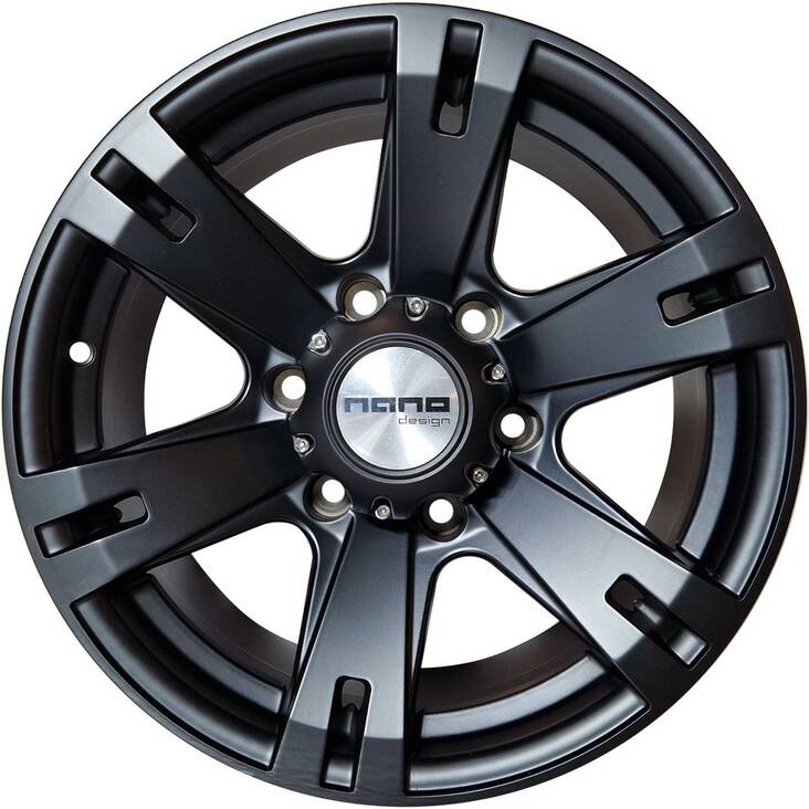 Nano BK311B Full Matt Black 8x16 6/139,7 ET20 CB110,0 60° - Alumiinivanteet - 316586 - 1
