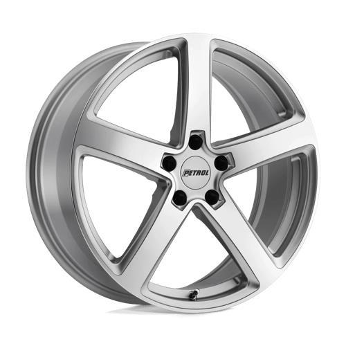 P2A SILVER W/ MACHINED CUT FACE 8x17 5/120 ET35 CB76,1 60° - Alumiinivanteet - 330196 - 1