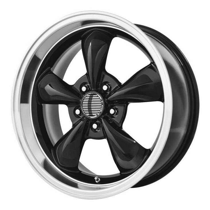 PR106 Gloss Black/Machined Lip 10x18 5/114,3 ET45 CB70,6 60° - Alumiinivanteet - 309296 - 1