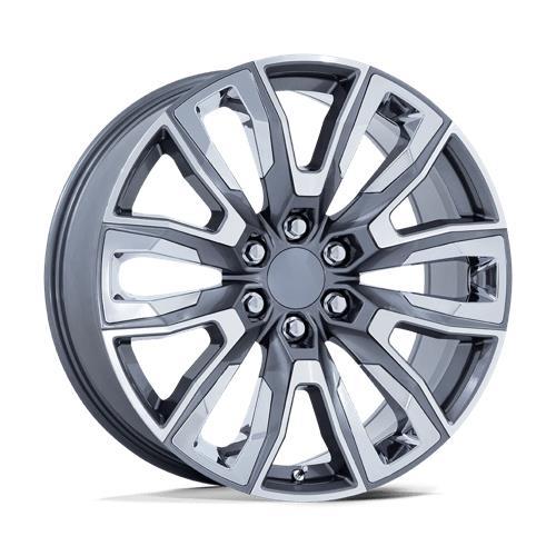 PR225 GLOSS GUNMETAL MACH W/ CHR ACC 9x22 6/139,7 ET28 CB78.1 60° - Alumiinivanteet - 332356 - 1