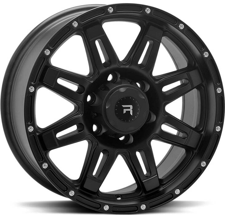 R-SERIES R5 Black 8x17 6/130 ET40 CB84.1 60° - Alumiinivanteet - 310196 - 1