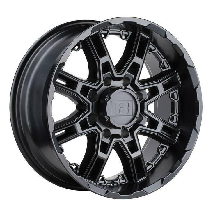 SLINGSHOT MATTE BLACK 11,5x20 5/127 ET-44 CB71,5 60° - Alumiinivanteet - 289386 - 1