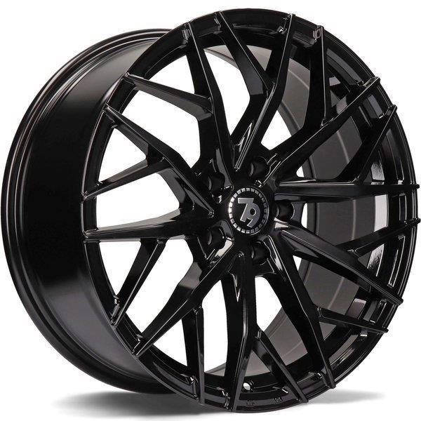 SV-C Black Glossy 8x18 5/112 ET30 CB66.5 60° - Alumiinivanteet - 313726 - 1