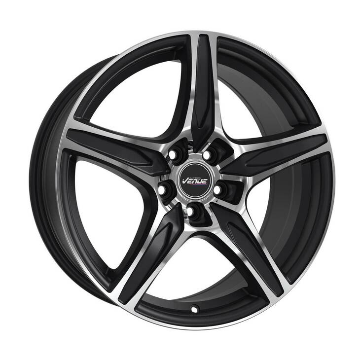 Venue VL5 Black Polish 7,5x18 5/112 ET44 CB66,6 R14 - Alumiinivanteet - 294326 - 1