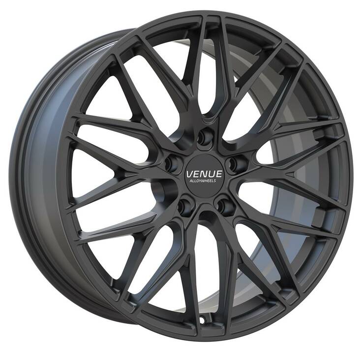 Venue VS10 Matt Black 9x20 5/108 ET42 CB63,4 60° - Alumiinivanteet - 336826 - 1